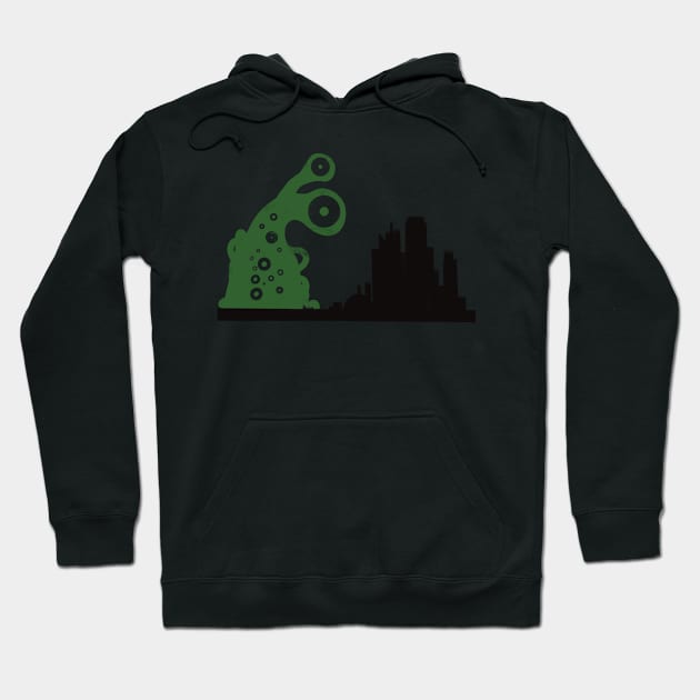 Giant many eyed blob Attack Hoodie by Nigh-designs